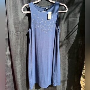Aeropostale Navy Dress with Metallic Grommet Accents